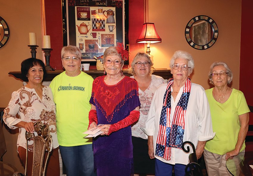 Pictured from left to right are Rosa Marroquin. Linda O’Ferrell, Lois Houser, Chris Morris, Beverly Lucas and Merileen Cogdill.